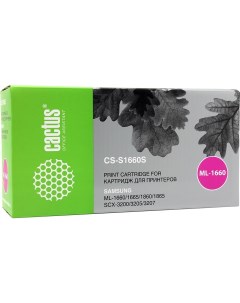 Набор картриджей лазерный Cactus CS-S1660S-4 (MLT-D104S), черный, 1500 страниц, 4 шт., совместимый для Samsung ML-1660/1665/1667; ML-1860/1865/1867; ML-1670/1675/1677; ML-1865W; SCX-3200/3205/3207/320