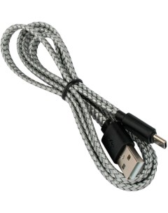 Кабель USB Type C m Lightning 8 pin m плоский быстрая зарядка 2 1А 1 м серый CC USB2 AMCM FL 1M CC U Cablexpert