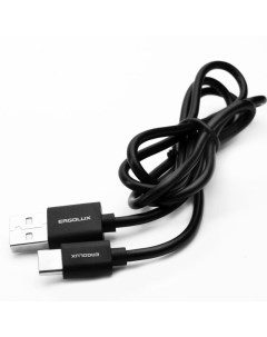 Кабель USB Type C m USB 2 0 Am 2А 1 м черный 15089 Ergolux