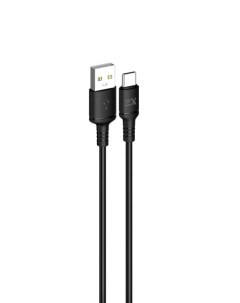 Дата кабель USB 2 0 Type C m Lightning 8 pin m 3А 1 м черный EX K 1505 EX K 1505 Exployd