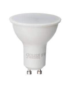 Лампа светодиодная GU10 4100К 9 Вт 660 Лм 180 240 В рефлектор MR16 матовая Gauss