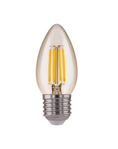 Лампа светодиодная филаментная Е27 4200К 9 Вт 1000 Лм 230 В свеча прозрачная Elektrostandard