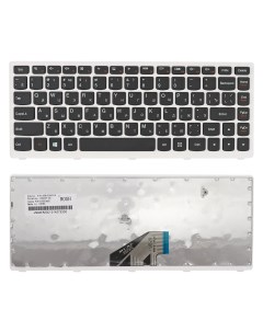 Клавиатура для ноутбука Lenovo ThinkPad U310 черная с белой рамкой Azerty