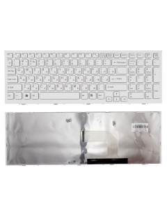 Клавиатура для ноутбука Sony VPC EL белая с рамкой Azerty