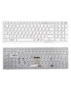 Клавиатура для ноутбука Sony VPC EB белая с рамкой Azerty