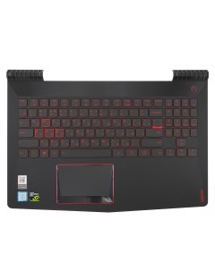 Клавиатура для ноутбука Lenovo Legion Y520 15IKBN черная c черным топкейсом с подсветкой Azerty
