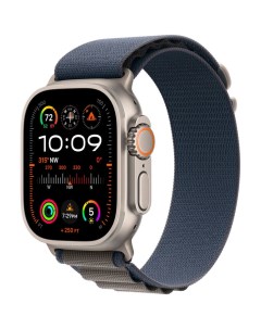 Смарт часы Watch Ultra 2 49 мм Titanium L текстильный ремешок синий Alpine Apple