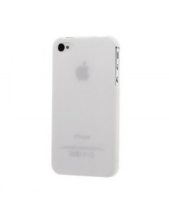 Чехол накладка 0 8mm для Apple iPhone 4 4S пластиковый белый Xinbo