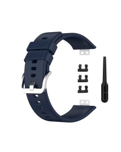 Ремешок силиконовый для смарт часов Huawei Watch Fit синий Axiver