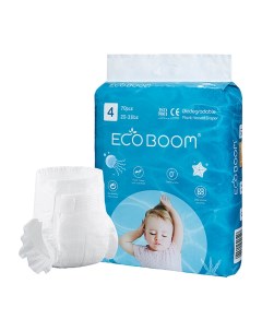 Подгузники органические детские размер L 9 14 кг 70 шт MKEB20011 L Eco boom