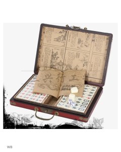 Настольная игра Маджонг Античная версия в кожаной коробке подарочный набор Stemkid