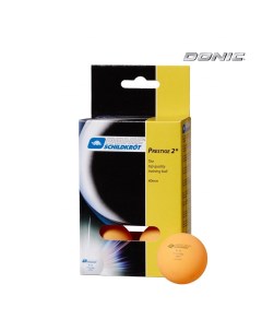 Мячики для настольного тенниса PRESTIGE 2 6 шт оранжевый Donic
