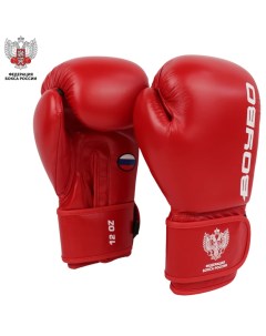 Перчатки боксерские TITAN IB 23 1 кожа одобрены ФБР красные 12 oz Boybo
