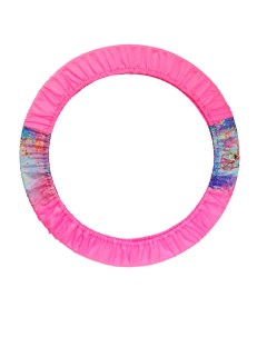 Чехол для гимнастического обруча розовый неон голубой 064 р XL Solo