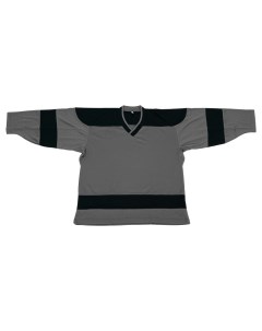 Хоккейная майка сетка JR N2 44 темно серый черный Волна