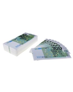 Сувенирные салфетки 100 евро 2 х слойные 25 листов 33х33 см Русма