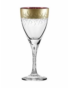 Подарочный набор бокалов для вина с алмазной гравировкой ERAN Матрица 205 мл 6 шт Promsiz
