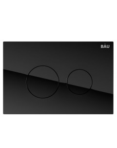 Кнопка смыва из стекла BAU Dream Q00011 дизайнерская черная Bauedge
