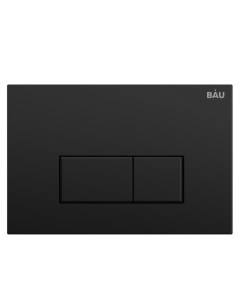 Кнопка смыва BAU Hotel Q00008 для инсталляции черный матовый Bauedge