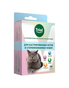 Лакомство для кошек мультивитаминное 33 г Триол