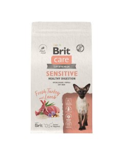 Сухой корм для кошек Care Superpremium Sensitive индейка и ягненок 1 5 кг Brit*