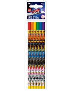 Набор цветных карандашей Movie 2 6 шт Movie Lego