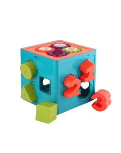 Развивающая игрушка Кубик с сортером 2 в 1 Let`s be child