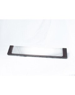 Полка стеклянная Essenze 60 см черный стекло прозрачное 101089329 Metaform