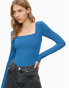 Синее базовое боди Fitted Gloria jeans