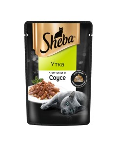 Влажный корм для кошек Ломтики в соусе с уткой 75 г Sheba