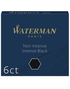 Картридж International 52011 CWS0110940 черные чернила для ручек перьевых 6шт Waterman