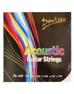Струны для акустических гитар PA A40 Deviser