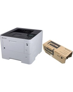 Принтер лазерный P3145dn A4 Duplex Net белый в комплекте картридж Kyocera