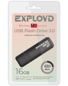 Накопитель USB 3 0 16GB EX 16GB 630 Black 630 чёрный Exployd