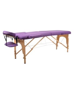 Стол массажный Atlas Sport Массажный стол 2 с деревянный 70 см фиолетовый Массажный стол 2 с деревян Atlas sport