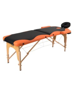 Стол массажный Atlas Sport Массажный стол 2 с деревянный 70 см оранжевый Массажный стол 2 с деревянн Atlas sport