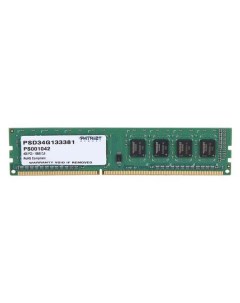 Оперативная память Patriot 4GB Signature DDR3 1333Mhz PSD34G133381 4GB Signature DDR3 1333Mhz PSD34G Patriòt