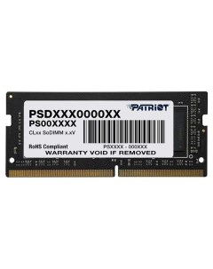 Оперативная память Patriot 8GB Signature DDR4 3200Mhz PSD48G320081S 8GB Signature DDR4 3200Mhz PSD48 Patriòt