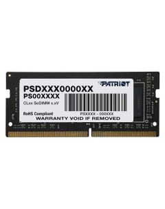 Оперативная память Patriot 16GB Signature DDR4 2666Mhz PSD416G266681S 16GB Signature DDR4 2666Mhz PS Patriòt