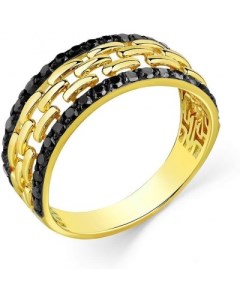 Кольцо с 38 бриллиантами из жёлтого золота Мастер бриллиант