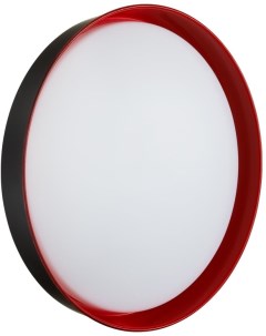 Настенно потолочный светильник пластик белый красный LED 48Вт 4000К D400 IP43 Sonex