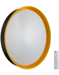 Настенно потолочный светильник пластик желтый LED 70Вт 3000 6000К D500 IP43 пульт ДУ Sonex