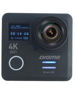 Экшн камера DiCam 450 Black 1502718 Digma