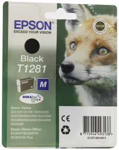 Картридж для струйного принтера C13T12814011 Black Epson