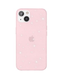 Чехол Chic iPhone 13 розовый прозрач серебр блест 87929 Deppa