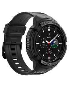 Ремешок с чехлом Rugged Armor Pro для Galaxy Watch Classic 6 43 mm Black ACS06492 Spigen