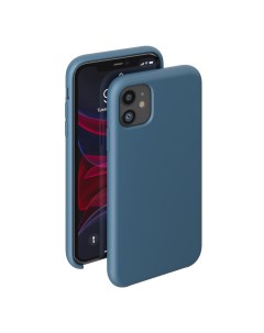 Чехол Liquid Silicone Case для Apple iPhone 11 Blue Deppa