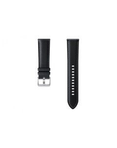 Ремешок для смарт часов Stitch Leather Band Galaxy Watch3 45мм чёрный Samsung