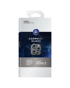 Защитное стекло для камеры смартфона для iPhone 11 сапфировое Silver Interstep