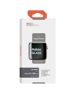 Стекло 3D PMMA для Apple Watch 4 40mm Interstep